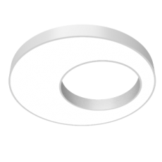 Светильник светодиодный Cosmo excentric подвесной 65Вт 4000K 1200х115 мм RAL9003 белый муар с расс. опал DALI | V1-R0-0X504-30D01-2006540 | VARTON