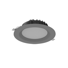 Cветильник светодиодный Downlight круглый встраиваемый 190*70 мм 16W 3000K IP54 RAL7045 серый муар | V1-R0-H0083-10000-4401630 | VARTON