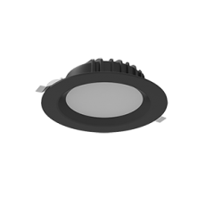 Cветильник светодиодный Downlight круглый встраиваемый 190*70 мм 16W 3000K IP54 RAL9005 черный муар | V1-R0-T0083-10000-4401630 | VARTON