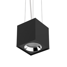 Светильник светодиодный DL-02 Cube подвесной 125х135 мм 20Вт 3000K 35° RAL9005 черный муар | V1-R0-90360-30000-2002030 | VARTON