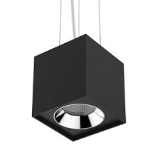 Светильник светодиодный DL-02 Cube подвесной 150х160 мм 36Вт 3000K 35° RAL9010 черный муар | V1-R0-90360-30000-2003630 | VARTON