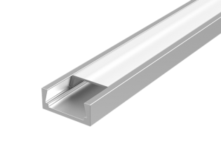 Алюминиевый профиль для LED ленты с рас. опал накладной 2000х24х11 мм (максимальная ширина ленты 10 мм) | V4-R0-70.0001.KIT-0201 | VARTON