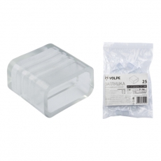 Заглушка для LED ленты 5050, 12-14 мм, прозрачный, UCW-Q220 K12 CLEAR 025 POLYBAG 25 шт/упак | 10974 | Volpe
