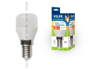 Лампа светодиодная LED-Y27-3W/WW/E14/FR/Z LED для холод.мат. колба. Материал корпуса пластик. Цвет свечения теплый белый. Упаковка |UL-00000178| Volpe