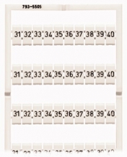 Набор маркеров WMB,500 шт./набор (уп/5шт) | 793-5505 | WAGO