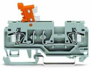 Клемма 2-проводная с размыкателем, для DIN-рейки 35 x 15 и 35 x 7,5 2,5 (уп/100шт) | 280-870 | WAGO