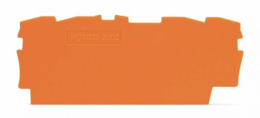 Пластина торцевая промежут. 0.8 мм оранж. (уп/25шт) | 2002-1492 | WAGO