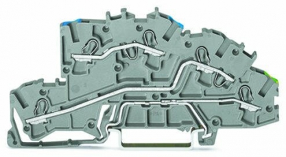 Многоуровневые клеммы для монтажа; 4 mm?; N/L/PE; Push-in CAGE CLAMP