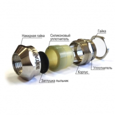 Ввод кабельный ВК1-ЛС-М22-16-L8 IP66/IP67/IP68 | zeta34012 | ЗЭТАРУС