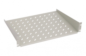 Полка угловая WZ-5714-53-00-011 1U x 446 x 250 mm (до 10 кг), цвет серый (RAL 7035) | 47798 | Zpas