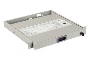 Полка клавиатурная WZ-SB78-00-02-011 1U,мин.кл.TKL-84-4400-USB-US/Cherry ML4400(trackball),раз.USB,раск.DE/US,сер.(RAL 7035) | 11271 | Zpas